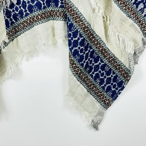 World Market Natural Tan Loose Weave Shawl Top Light Sweater Womens One Size - Picture 4 of 7